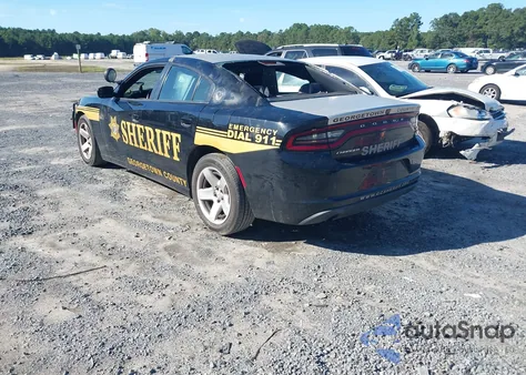 2017 Dodge Charger Police Rwd из США, поврежденный, VIN 2C3CDXAT6HH625064